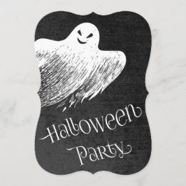 Halloween fest - Ghokostt Ghost Inbjudningar