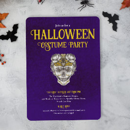 Halloween fest gotiic Skull-inbjudan Inbjudningar