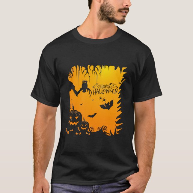 HALLOWEEN FEST - HAPPY HALLOWEEN T SHIRT (Framsida)