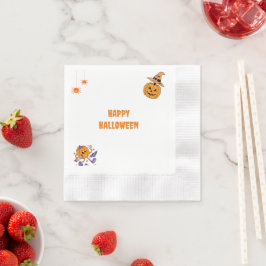 Halloween fest Hat och Pumpkin Pappersservett