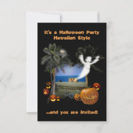 Halloween fest Hawaiian Stil Inbjudningar