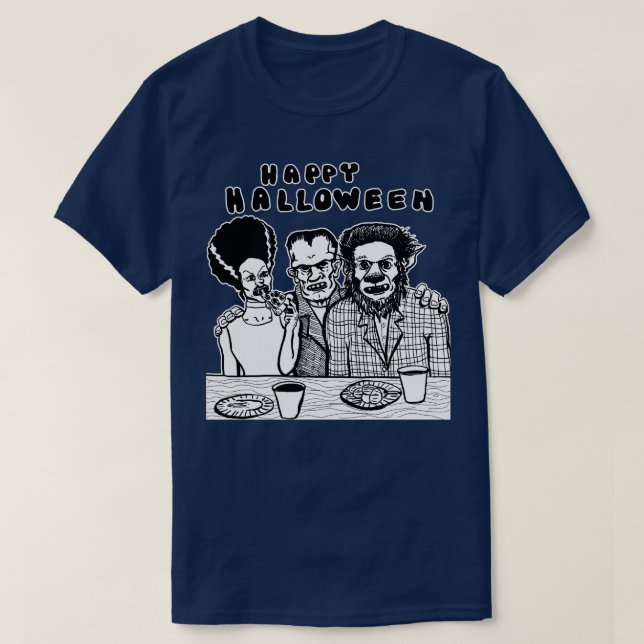 Halloween fest i kväll TShirt T Shirt (Design framsida)