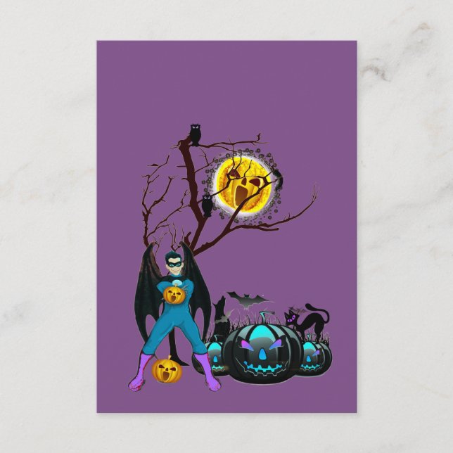 HALLOWEEN FEST i LILA Tilläggskort (Framsida)