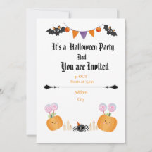 Halloween-fest inbjudan