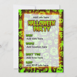 Halloween fest Inbjudan