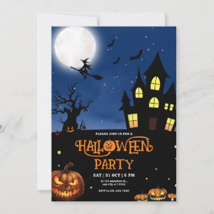 Halloween-fest inbjudan, Halloween-kostymdel Inbjudningar