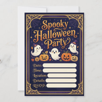 Halloween-fest-inbjudan inbjudningar