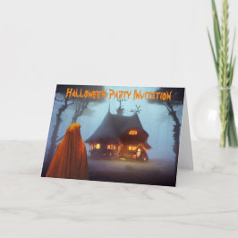 Halloween-fest inbjudan. Kort