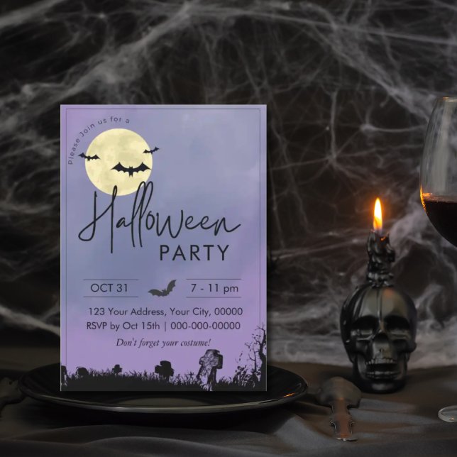 Halloween fest Inbjudan, Spooky Night Inbjudningar (Skapare uppladdad)