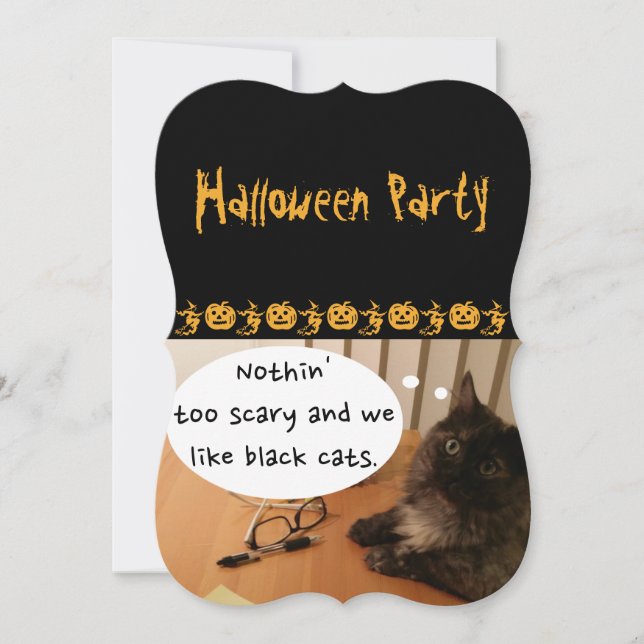 Halloween fest Inbjudan (vänligt) av RoseWrites (Framsida)