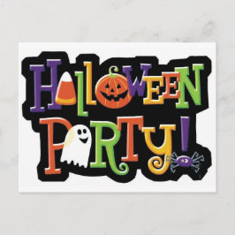 Halloween fest inbjudan vykort
