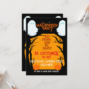 Halloween fest inbjudningar