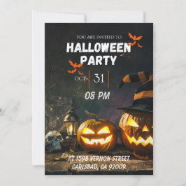 Halloween fest inbjudningar
