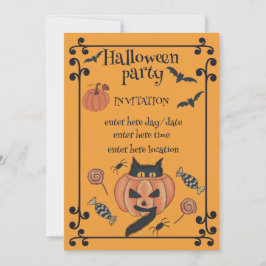 Halloween fest inbjudningar