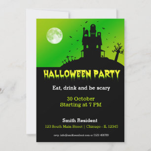 Halloween fest inbjudningar