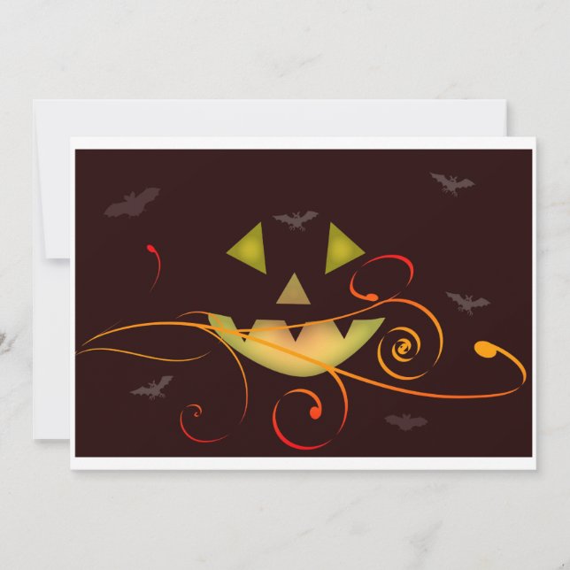 Halloween fest inbjudningar (Framsida)