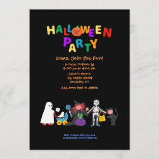 Halloween fest inbjudningar