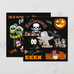 Halloween fest inbjudningar