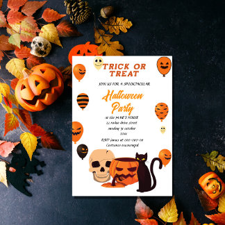 halloween fest inbjudningar