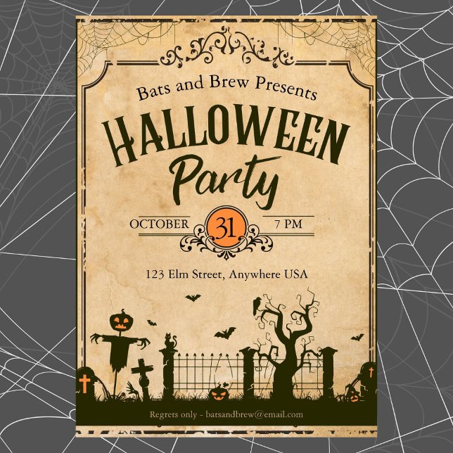 Halloween fest inbjudningar (Skapare uppladdad)
