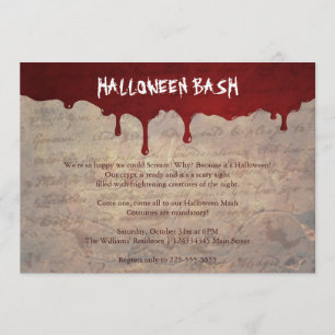 Halloween fest inbjudningar