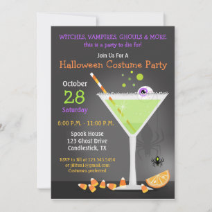 Halloween fest inbjudningar