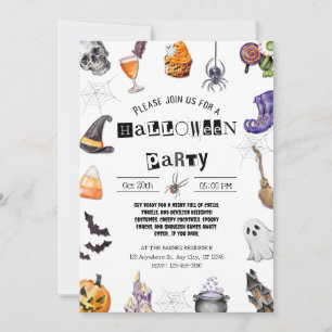 Halloween fest inbjudningar