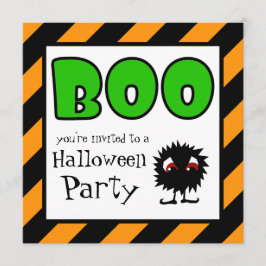 Halloween fest inbjudningar Little Meanie BOO