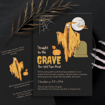 Halloween-fest Invitation | Förhöjd Humor Inbjudan