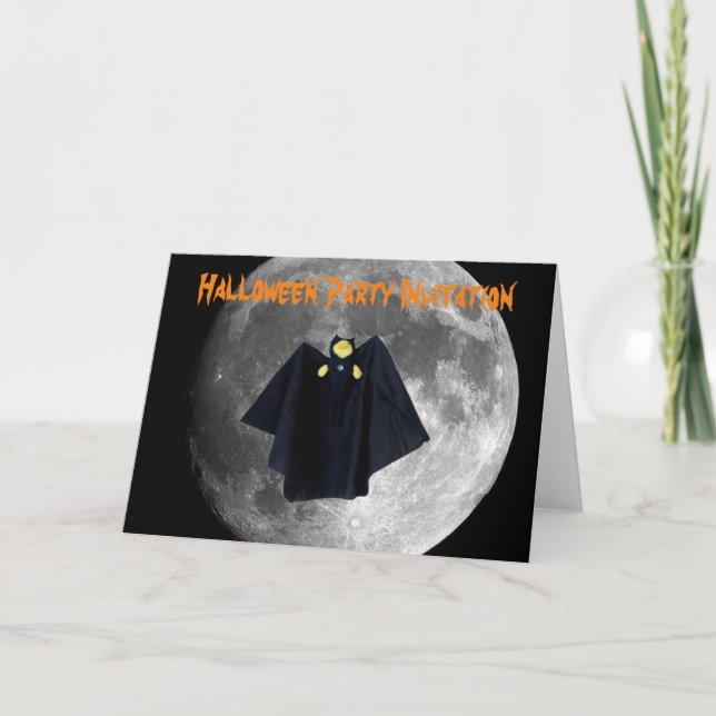 Halloween-fest Invitation. Kort (Framsida)