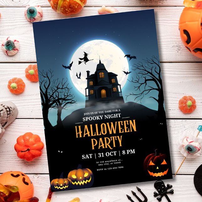Halloween-fest Invitation, Kuslig Natt Halloween Inbjudningar (Skapare uppladdad)