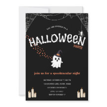 Halloween-fest Invitation | Söt spöklik ande