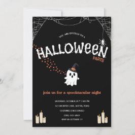 Halloween-fest Invitation | Söt spöklik ande Inbjudningar