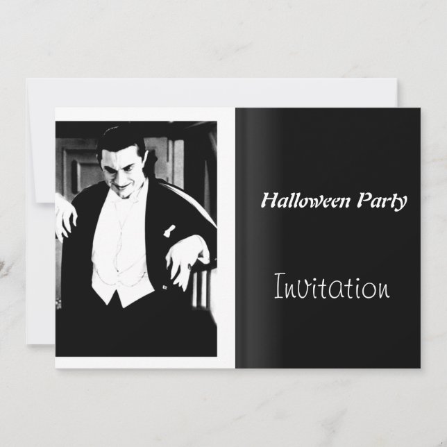 Halloween-fest Invitation Vintage Film Natt Inbjudningar (Framsida)