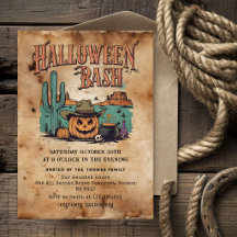 Halloween-fest Invitation | Vintage Western