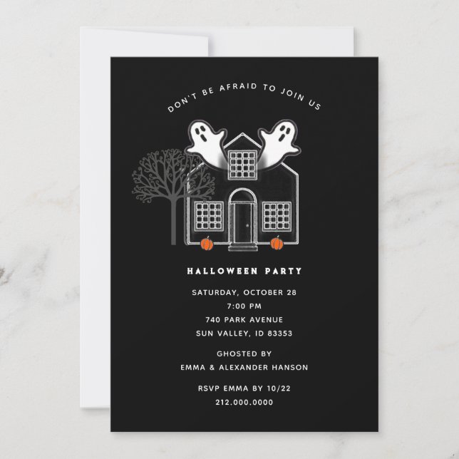 Halloween-fest Invitationer Inbjudningar (Framsida)