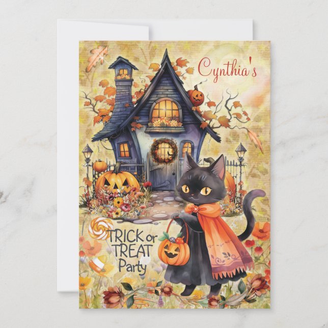 HALLOWEEN FEST INVITATIONER INBJUDNINGAR (Framsida)
