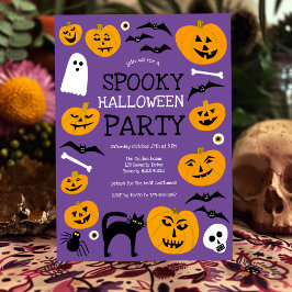 HALLOWEEN FEST Jack-o-lyktor Cute Anpassningsbar Inbjudningar