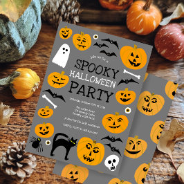 HALLOWEEN FEST Jack-o-lyktor Cute Anpassningsbar Inbjudningar