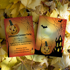 Halloween fest Jack O'Lantern Inbjudningar