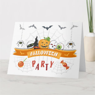 Halloween fest kort