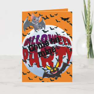 Halloween fest kort