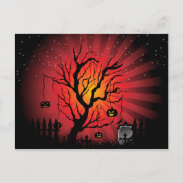 Halloween fest-kort inbjudan vykort
