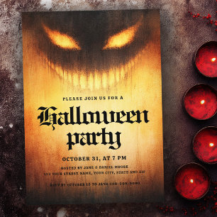 Halloween-fest kuslig spöke demon inbjudningar