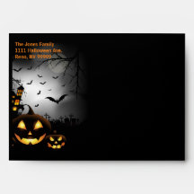 Halloween fest kuvert
