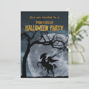 Halloween fest legendariskt årshästare inbjudningar