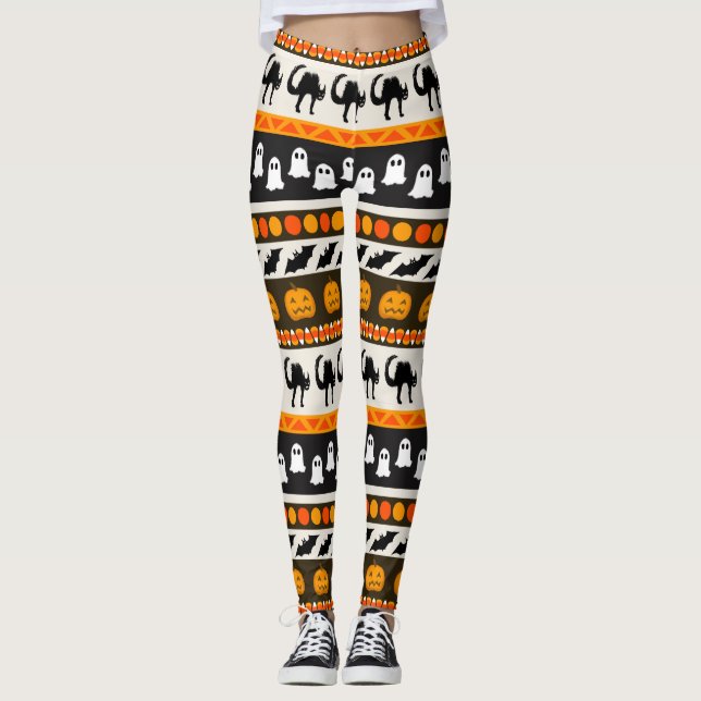 Halloween fest Leggins Leggings (Framsida)
