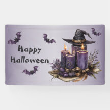 Halloween fest Lila Candles Fladdermus Spooky Scar
