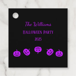 Halloween fest Lila Pumpkins Gåvor Etiketter