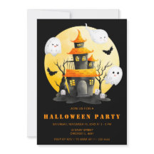 Halloween fest med hemligt hus och Spöken